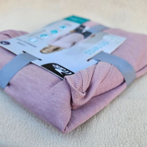 Crane Ladies Pink Long Sleeve Crew Neck Athleisure Pullover Tunic Top Size L - Picture 4 of 8